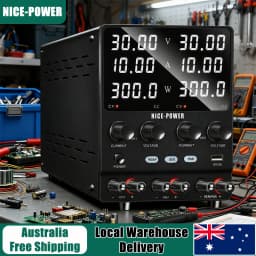 Dual-Channel 30V 10A 300W DC Power Supply 3-modes PAR SER INDEP Switching Power Supply Series Parallel Output Source Repai