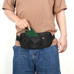 Waterproof RFID Blocking Mini Fanny Pack Phone Money Waist Bag Travel Running