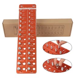 Aluminum Nut and Bolt Thread Checker 28 Thread Gauge Inch and Metric Identifier