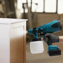 Cordless High Pressure Spray Gun Airless Paint Sprayer 1000ml with 2 Battery