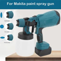 Cordless High Pressure Spray Gun Airless Paint Sprayer 1000ml with 2 Battery