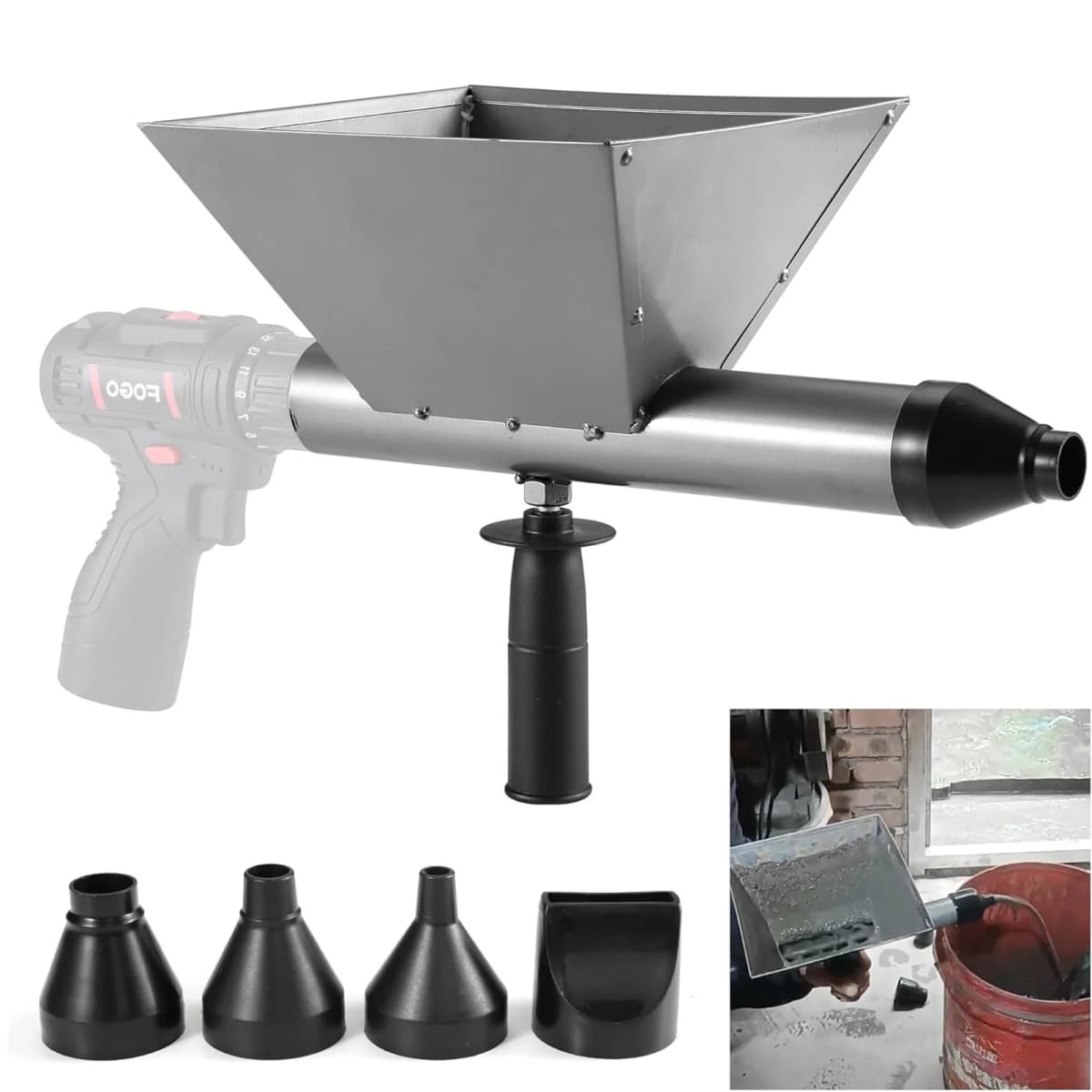 Electric Mortar Grout Gun, Cement Grouting Machine, Reusable Mortar Pointing Gun