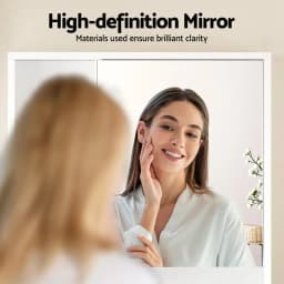 Bathroom Wall Mounted Mirror Cabinet White Adjustable Shelf Medicine Storage Cabinet 560mm