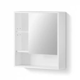 Bathroom Wall Mounted Mirror Cabinet White Adjustable Shelf Medicine Storage Cabinet 560mm
