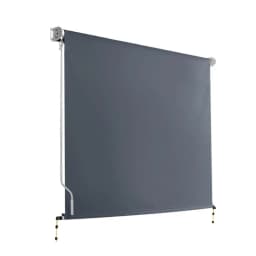2.1x2.5m Outdoor Retractable Awning Roll Down Canopy Window Sun Shade Grey