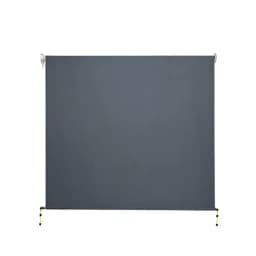 2.1x2.5m Outdoor Retractable Awning Roll Down Canopy Window Sun Shade Grey