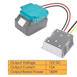 Converter For Makita DC 18V to 12V 15A 180W Step Down Voltage Battery Regulator