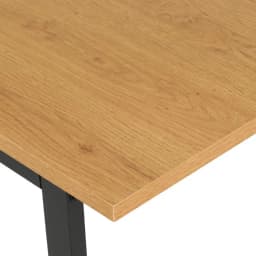 Dining Table 6 Seater Wooden Rectangular Kitchen Cafe Table 150cm Space Saving Home Use