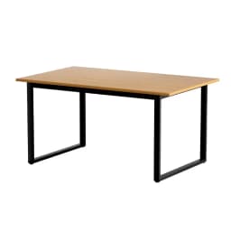 Dining Table 6 Seater Wooden Rectangular Kitchen Cafe Table 150cm Space Saving Home Use