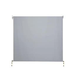 3x2.5m Outdoor Roll Down Shade Screen Fabric Blind Grey Patio Window Sun Protection