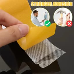 Double Sided Cloth Base Tape Transparent Heavy Duty Self Adhesive Mesh Fixation Tapes Waterproof High Viscosity Carpet Stickers