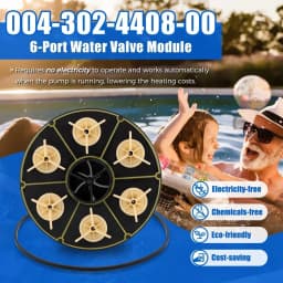 6-Port Water Valve Module with O-ring 004-302-4408-00 for Paramount Water Valve
