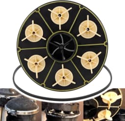 6-Port Water Valve Module with O-ring 004-302-4408-00 for Paramount Water Valve