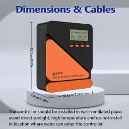 Y&H 20A 40A 60A MPPT Solar Charge Controller 12V 24V for GEL SLD FLD LI Battery Voltage Regulator MAX PV Input 50 ro 100V