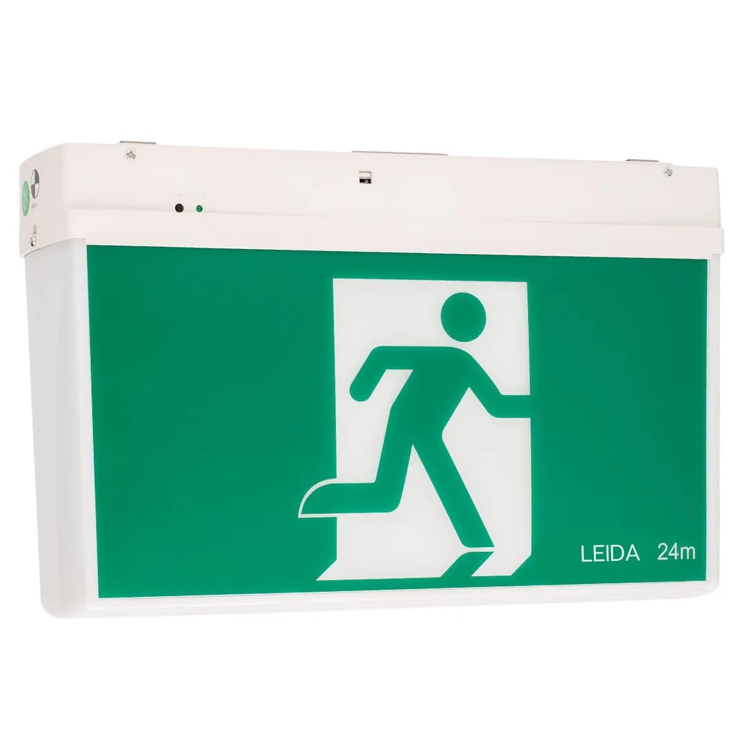 Universal Exit White 24M Single & Double Sided with Running Man Diffusers
