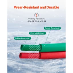 SucceBuy Oxygen Acetylene Hose Oxy Acetylene Hose w/ Fitting 300PSI T Grade Welding Cutting Torch Twin Hose Compatible w/ Oxygen