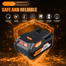 8.0Ah R840087 4.0Ah R840085 Replace for RIDGID 18V Li-on Battery Pin L1815R L1850R R840083 Compatible with Cordless Power Tools