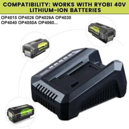 1/2/4Pack OP401 40V Battery charger Replace for Ryobi OP4040 OP4050 OP4050A OP40601 OP4026 OP4015 OP4030 Cordles Fast Charger