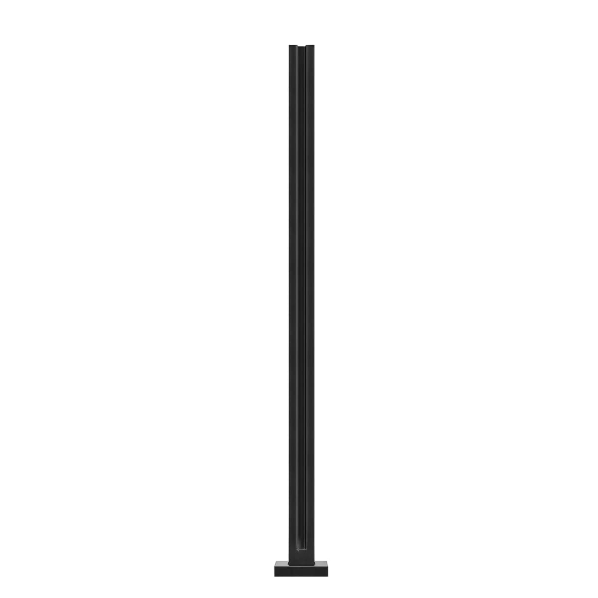 SucceBuy Glass Clamp 41.34 in Height Glass Railing Bracket for 0.39 "-0.47 " Thickness Tempered Glass, Stainless Steel Clamp