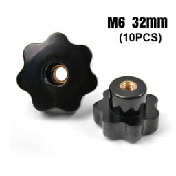 10PCS M4 M6 M8 M10 Female Brass Thread Through Hole Clamping Nuts Knob Handle