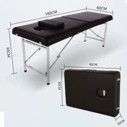 PORIYA Foldable Massage Table W/Pillow Beauty Therapy Aluminium Massage Bed 1.8M