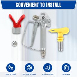 3600PSI Airless Paint Spray Gun with 517 Tip & Tip Guard Fit for Sprayers High