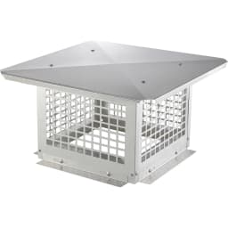 SucceBuy Chimney Cap 4Sizes 304Stainless Steel Fireplace Chimney Cover Not Easily Toppled Fits Mesh Flue Outside Cover Silver