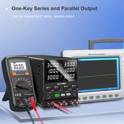 NICE-Power Dual Lab Power Supply 30V 10A Adjustable 3 Channel 60V 120V 240V Digital Bench Power Source Multiple Series Parallel
