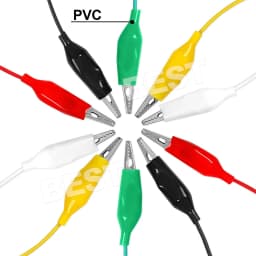 10PCS Electrical Alligator Clips Test lead Jumper Wire Crocodile Cable wire