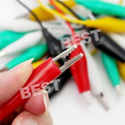 10PCS Electrical Alligator Clips Test lead Jumper Wire Crocodile Cable wire
