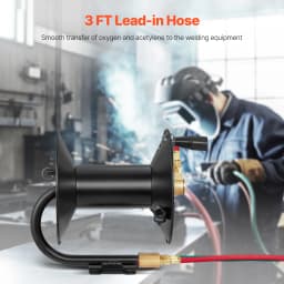 SucceBuy Welding Hose Reel Hand Crank Rewind Hose w/ 3 FT Lead-in Hose Ceiling/Wall Mount Heavy Duty Steel Reel for Workshops