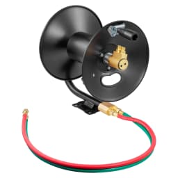 SucceBuy Welding Hose Reel Hand Crank Rewind Hose w/ 3 FT Lead-in Hose Ceiling/Wall Mount Heavy Duty Steel Reel for Workshops