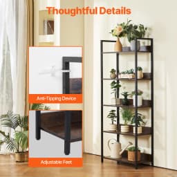 SucceBuy Metal Bookshelf 3-14-Tier Tall Industrial Bookshelf Vintage Display Storage Bookcase with Open Shelves to Home Office