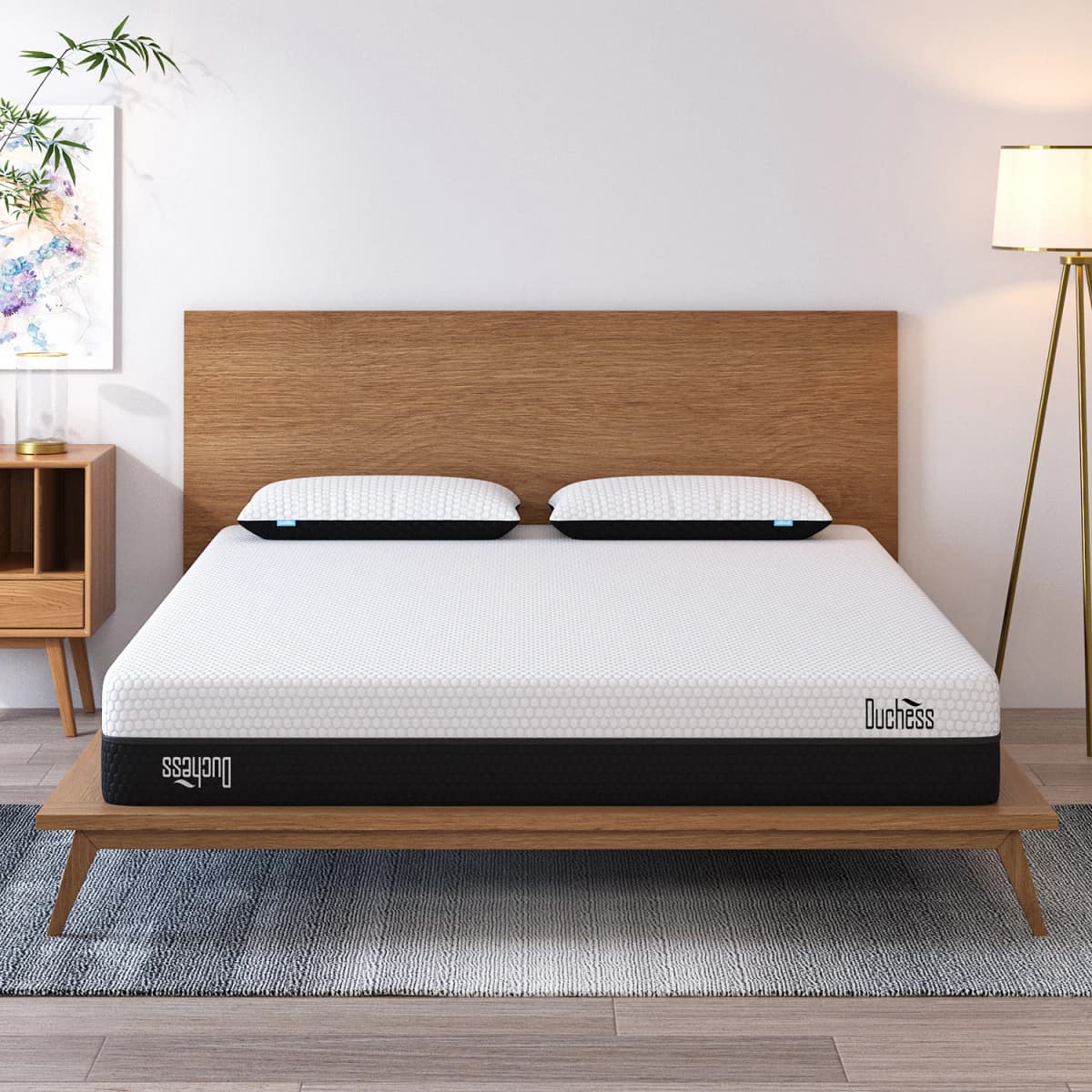 Single Size Bed Mattress Gel Memory Foam with Free Pillow Comfortable Supportive Mattresses for Side Back Sleepers