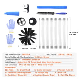 SucceBuy Dryer Vent Cleaner Kit Flexible Lint Trap Brush Reinforced Nylon Duct Cleaning Tool Dryer Vent Brush Dryer Cleaning