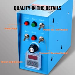 SucceBuy Rotary Welding Positioner50KG 0-90°Welding Positioning Turntable Table0.5-6RPM 120W with 12.4 Inch 3-Jaw Lathe Chuck