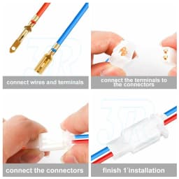 480X Auto Motorcycle Car Electrical 2 3 4 6 Pin Wire 2.8 mm Connectors Terminals