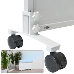 Metal Infrared Warmer Foot Support Universal Heating Panel Standing Legs with Wheels Easy To Install Heating System Accessories