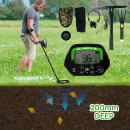 Sensitive 400mm Deep Metal Detector Kit for Treasure Hunting Gold Digger - Search Coil with Adjustable Frequency