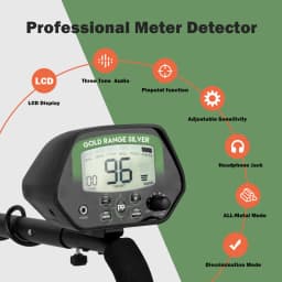 Sensitive 400mm Deep Metal Detector Kit for Treasure Hunting Gold Digger - Search Coil with Adjustable Frequency
