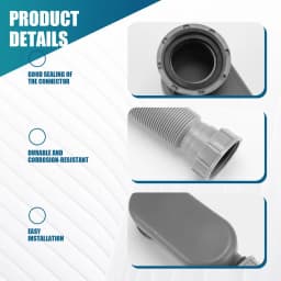 Gray Bathtub Shower Drain Pipe Flat P Trap Free Standing Tub Drain For Bath Bathtub Drain