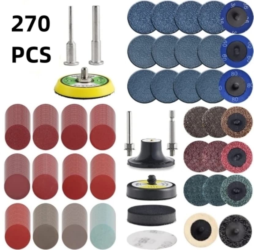 270PCS Sanding Discs Pad Variety Kit