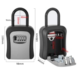 1PCS Lock Key Safe Storage Box Combination Padlock Security Home Outdoor