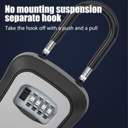 1PCS Lock Key Safe Storage Box Combination Padlock Security Home Outdoor
