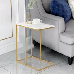 LUVODI Modern C-Shaped Sofa Side Table End Nightstand Desk for Home Laptop Storage Coffee Table Bedroom Furniture