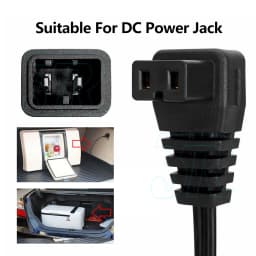 Power Cord Lead 12V Fridge Cable to Anderson Style Plug to Fit Waeco & Kings