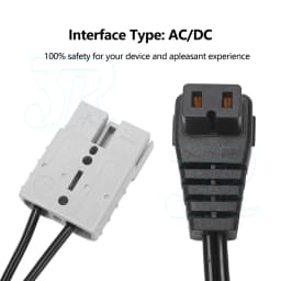 Power Cord Lead 12V Fridge Cable to Anderson Style Plug to Fit Waeco & Kings