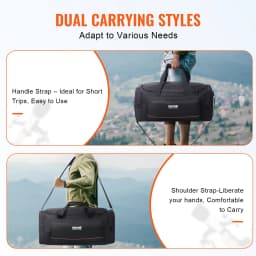 SucceBuy Telescope Case 22in Shock-Absorb Telescope Storage Bag w/ Fixed Buckles Multi-Pocket & Detachable Divider for Telescope