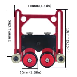 AU Table Saw Stock Roller Woodworking Feeding Roller Adjustable Aluminum Alloy Easy Installation Good Stability for Processing