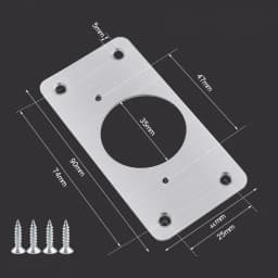 10Pcs Cabinet Hinge Repair Plate Kit Stainless Steel Door Hinge Mounting Plate With Holes For Home Kitchen Cupboard Furniture